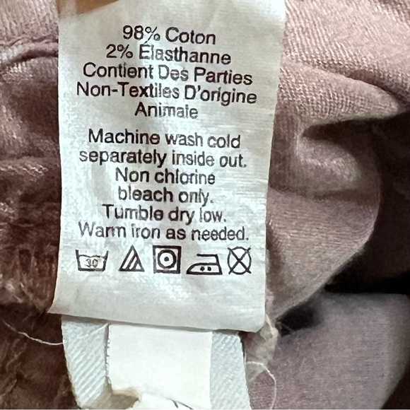 Madewell Sz 26 9”High Riser Skinny Skinny Crop Jeans Pink - Picture 10 of 11